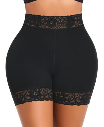 DERCA Padded Underwear for Women Butt Lifting Shapewear Booty Pads Hip Enhancer Lace Boyshorts2