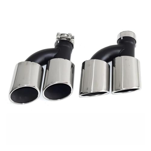 Tuyau d'échappement anti-rouille pour Audi double sortie résoud l'usure du silencieux arrière 60mm - 6