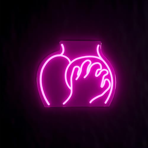 Image of Lady Neon Signs, Lady Neon Light Up Sign, Girl Women Body Neon Sign for Wall Decor, 16.1 inch x 12.6 inch Dimmable Pink LED Light Sign for Bedroom Bar Man Cave Game Room Party Decor, USB Powered