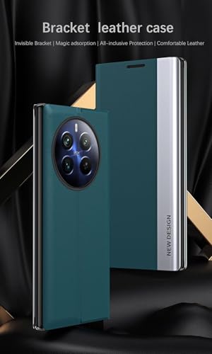 Image of Flip Case Compatible with Realme 12 Pro+ 5G Flip Leather Case Ultra-Slim, Shockproof, and Scratch-Resistant for Maximum Protection (Blue)