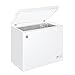 Hoover Freestanding Chest Freezer, 196L Capacity, E Class, Super Freezing Function, Suitable for Outbuildings and Garages, Integrated Handle, White, 91.5x55.5x84.5 cm - HHCH 200 ELK