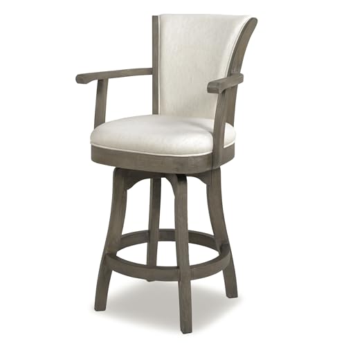 Jennifer-Taylor-Home-Williams-27-Swivel-Counter-Height-Bar-Stool-Natural-White-Linen Jennifer Taylor Home Williams 27 Swivel Counter Height Bar Stool Natural White Linen