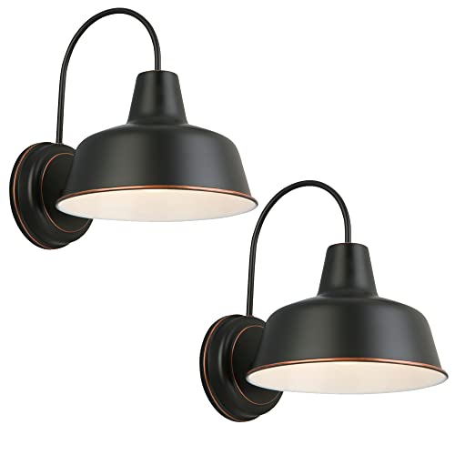 Image of Design House Mason Outdoor Wall Light, 8 inch, Oil Rubbed Bronze