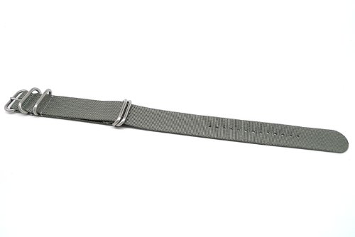Da Luca Ballistic Nylon Military Watch Strap - Grey (Matte Buckle) : 22Mm #TOP2