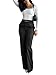 NIMIN Black Work Pants Women Wide Leg Dressy Trousers High Waisted Business Casual Slacks 2025 Summer Fashion Outfits with Pockets