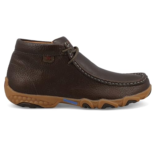 Image of Twisted X Women's Chukka Driving Moc, Moc Toe with CellStretch, Opal Brown, 5.5 M