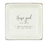 WODMIS Horse Gifts Ceramic Jewelry Tray Dish,...
