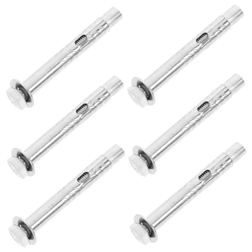 LIFKOME Sturdy Expansion Anchor Bolts Set M8x80mm Heavy Duty External Nut Anchors for Indoor Outdoor Use