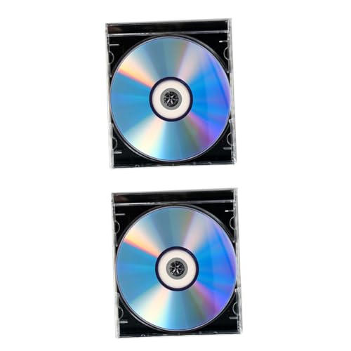 HOMSFOU 2 Juegos Discos DVD Vírgenes Grabables de Alta Capacidad con Estuche de Unidades para Música Películas y Grabación de Datos para Respaldo y Grabación Estable Casa Oficina y