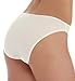 Cottonique Women's Spandex-Free Bikini Brief made from 100% Organic Cotton (6, Natural)