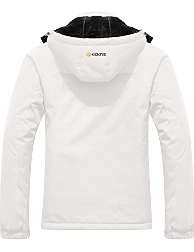 GEMYSE Waterdichte ski-jas voor dames, winterjas, winddicht, met capuchon - Afbeelding 3