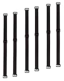 Polar Bunny Bra Strap Replacement Convertible Rra Straps 12/15/18mm Width Removable Shoulder Bra Strap Multi Color