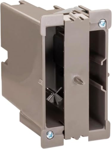 Image of SmarToggle Single Gang Retrofit Wall Box - Old Work Electrical Box for Stud or No-Stud Mount | 1-1 /2 inch Toggle Depth | Smart Device, Outlet, or Switch PC Wall Box | Rated 50 lbs Load, 3-Pack