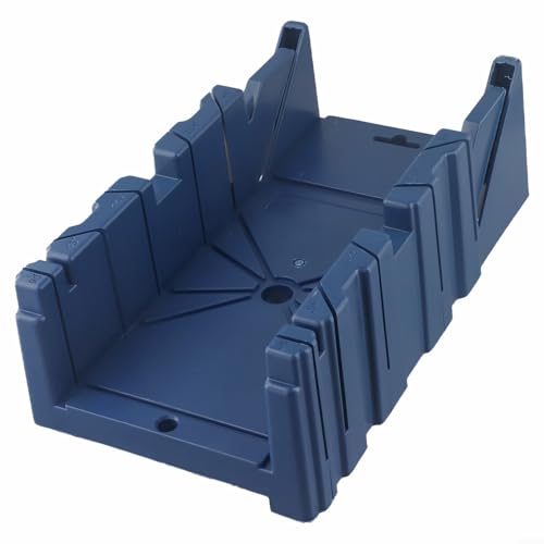Woodworking Mitre Box for 45 and 90 Degree Cuts, ABS Plastic Cabinet Saw Guide with Clamping for Wood Cutting, Door Frames and Skirting Lines DIY Projects