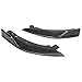 IKON MOTORSPORTS Rear Diffuser & Splitter & Dual Exhaust Muffler Tip Compatible with 2019-2022 Toyota Corolla Hatchback 5Dr, T Style Unpainted Black ABS Lower Bumper Chin Lip Body Kit