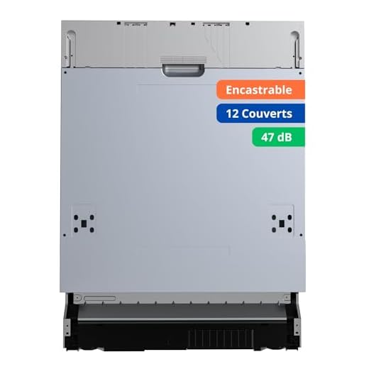 GEDTECH - Lave-vaisselle full encastrable GLV1247FULL - 12 couverts - 47 dB - Départ différé