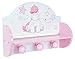 FUN HOUSE 713046 LICORNE Etagère Porte Manteau pour Enfant H.33 X L.45 X P.14 cm