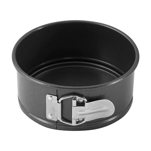Huipinghu 11cm Springform Cake Tin - 4 Inch Non-Stick Cake Pan with Removable Base for Baking Cheesecakes, Brownies, and Pies