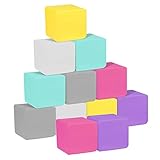 MODEREVE Foam Blocks for Toddlers, Soft Building Blocks for Toddlers Colorful Stacking Blocks for Ki