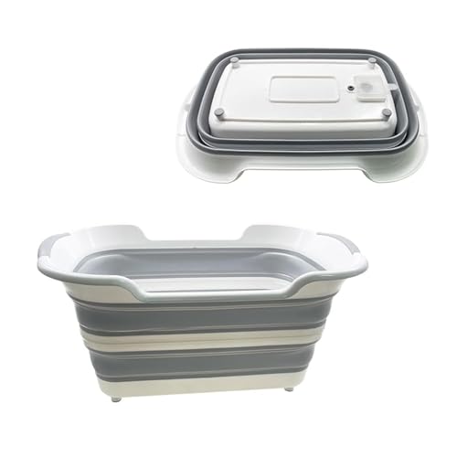 2025 新型!折りたたみ式ペットバスタブ 犬用|大容量で狭くない + 排水栓付き、水を捨たりお風呂をつけたり超ラク!柔らかい素材で毛を傷つけず、靴や洗濯物洗い/ベビーバスにも使え、使い終わったら折りたたんで場所を取らない