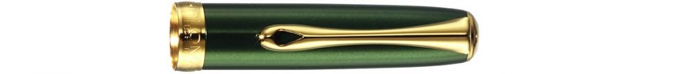 Diplomat Excellence - Penna stilografica A2 con punta fine in acciaio, colore: Oro Evergreen