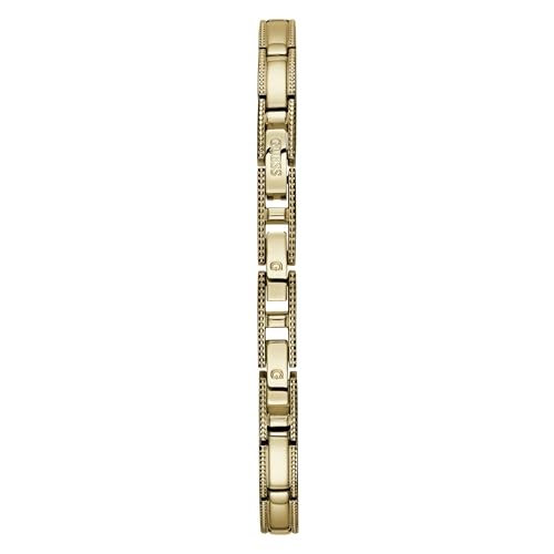 GUESS Sportuhr aus Silikon, 40 mm, goldfarben, Vintage Damenuhr aus Edelstahl – Ansicht 3
