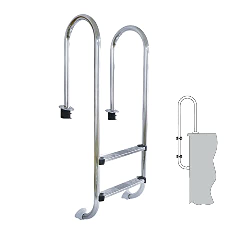 Escalera para piscina de acero inoxidable, 440 lb capacidad miniatura 1
