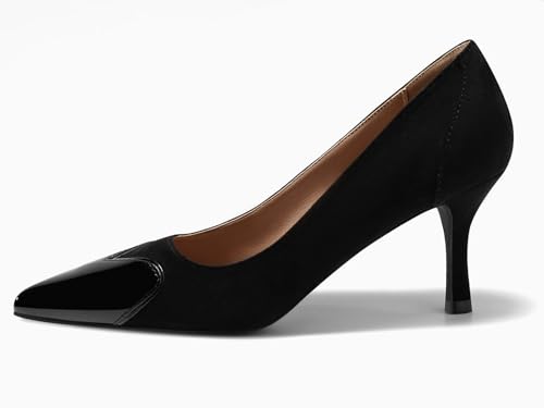 Coutgo Womens Closed Pointed Toe Pumps Heart Stiletto High Heels Wedding Bride Dress Shoes4