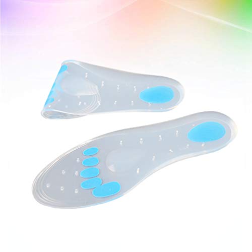 Palmilhas de silicone SUPVOX para fascite plantar, palmilhas para massagem nos pés, suporte de arco