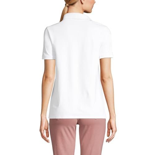 Lands' End Women's Mesh Cotton Short Sleeve Polo Shirt2