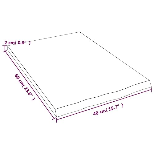 Étagère murale chêne massif 40x60cm pour optimiser le rangement mural
