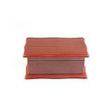 Caja de almacenamiento de joyería para mujer, caja de joyería tallada vintage, caja de almacenamiento de madera, caja de almacenamiento de una sola capa con espejo, colección de almacenamiento, caja