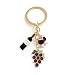 VEOWOO Wine Lover's Keychain – Wines Keychains Bag Charms for Women with Glass, and Grape Charms, Cute Key Chains Gifts for Wine Lovers