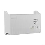Support mural compact pour routeur WiFi et stockage de matériel multimédia, améliorant l'organisation et le maintien d'un environnement propre (noir)