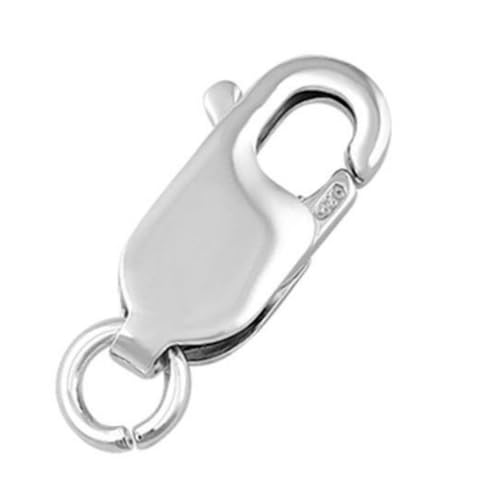 2pcs Adabele Authentic Sterling Silver 12mm Italian Rectangle Lobster Trigger Clasps Open Jump Ring...