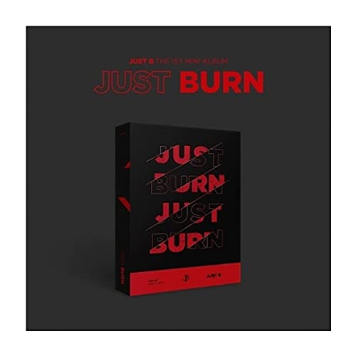 Just B Just Burn 1st Mini Album CD+1p Poster+88p PhotoBook+1p PhotoCard+1p Name Card+Message PhotoCard SET+Tracking Kpop Sealed
