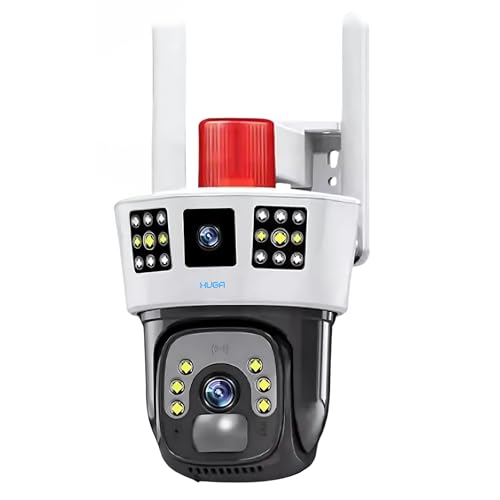 Image of XUGA - Cybernautt X4DB-K 4MP Dual Lens PTZ 4G Sim Wireless Outdoor CCTV Camera Two Side View | 360 | Night Vision | Motion Detection| Siren Alarm| Outdoor | Waterproof | Use Air-tel 4G Sim