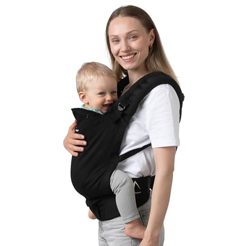 DROMADER Ergonomische Babytrage für Kinder von 7-15 kg - Vorder- und Rückentrage - Verstellbare...