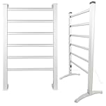 Actiasgear 6 Bar Electric Towel Heater 90W Freestanding and Wall Mounted Aluminium Towel Warmer