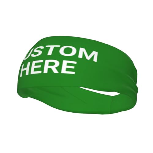 Image of Custom Sports Headband Custom Sweatband Bandana Add Your Image Logo Text Number. Bulk Custom Men Or Women Moisture Wicking Ventilate Elastic ﻿Headband