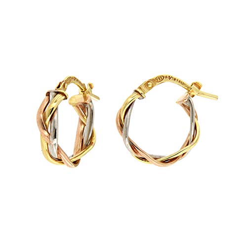 Pendientes de oro de 18 quilates en forma de trenza Dea Aita Cover