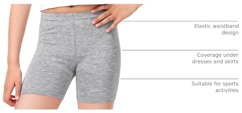 Image of BOOPH Girls Bike Shorts Toddler Cartwheel Short for Dance Underdress | Kids Biker Shorts for 2-10T