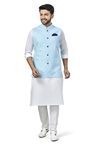Image of Mens KURTA PYJAMA KOTI SET