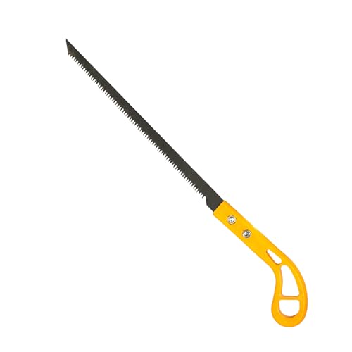 Image of Anandi Greens Heavy Duty Pruning Saw 35 cm Sharp Steel Blade Multipurpose Hand Saw for Branch Tree, Wood Cutting, Bamboo & Garden Pruning Gardening Mini Portable Hand Saw (Yellow)