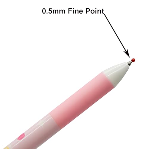 Maydahui A531 6 Pcs Plush Doll Girl Rollerball Gel Pens Novelty Fluffy Pom Pom Pen Funny Hair Pens Sausage Shaped Lips Cute Expression Black Ink For School Party Office thumb #3