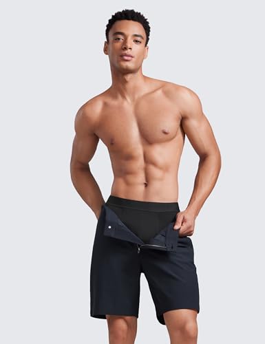 CRZ YOGA Men's Ultra-Soft Modal Boxer Briefs 5" - Double Lined Comfort Moisture Wicking Breathable Stretch Underwear 3-Pack4