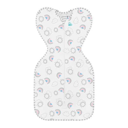 Image of Love to Dream Swaddle UP, Baby Sleep Sack, Self-Soothing Swaddles for Newborns, Get Longer Sleep, Snug Fit Helps Calm Startle Reflex, New Born Essentials for Baby, 1.0 TOG, 13-19 lbs, Rainbow