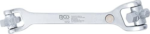 Clé vidange spéciale avec tête rotative 8-EN-1 BGS 1012 multi-empreinte - 5