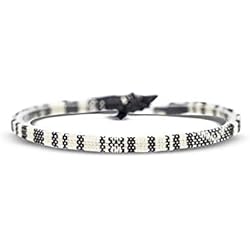 Made by Nami Tobillera Surferas Mujer y Hombre - Tobillera Fina Estilo Boho Hippie - Accesorios Festivales y Playa - Hechos a Mano - Resistente al Agua y Ajustable (Blanco)