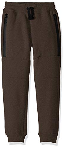 Southpole - Kids Boys' Little Active Basic Jogger Fleece Pants, Olive Waterproof Zipper